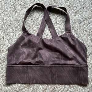 Athleta Warrior Long Line printed bra